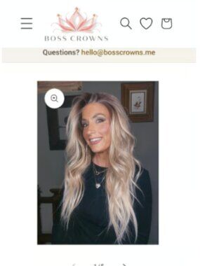 NWT Carkira Boss Crowns California Blondicot Wig